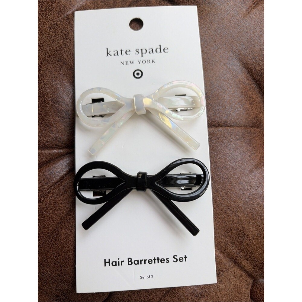 NWT Kate Spade New York x Target Bow Hair Barrettes Set